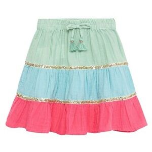 Peek Sz 6/7 Colorful Kids Tiered Skirt